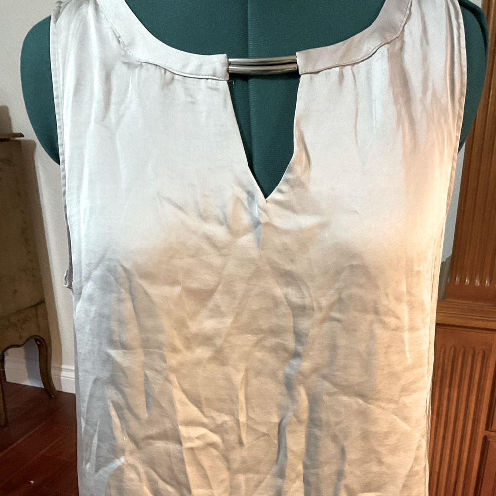 XL gray  A line layered blouse